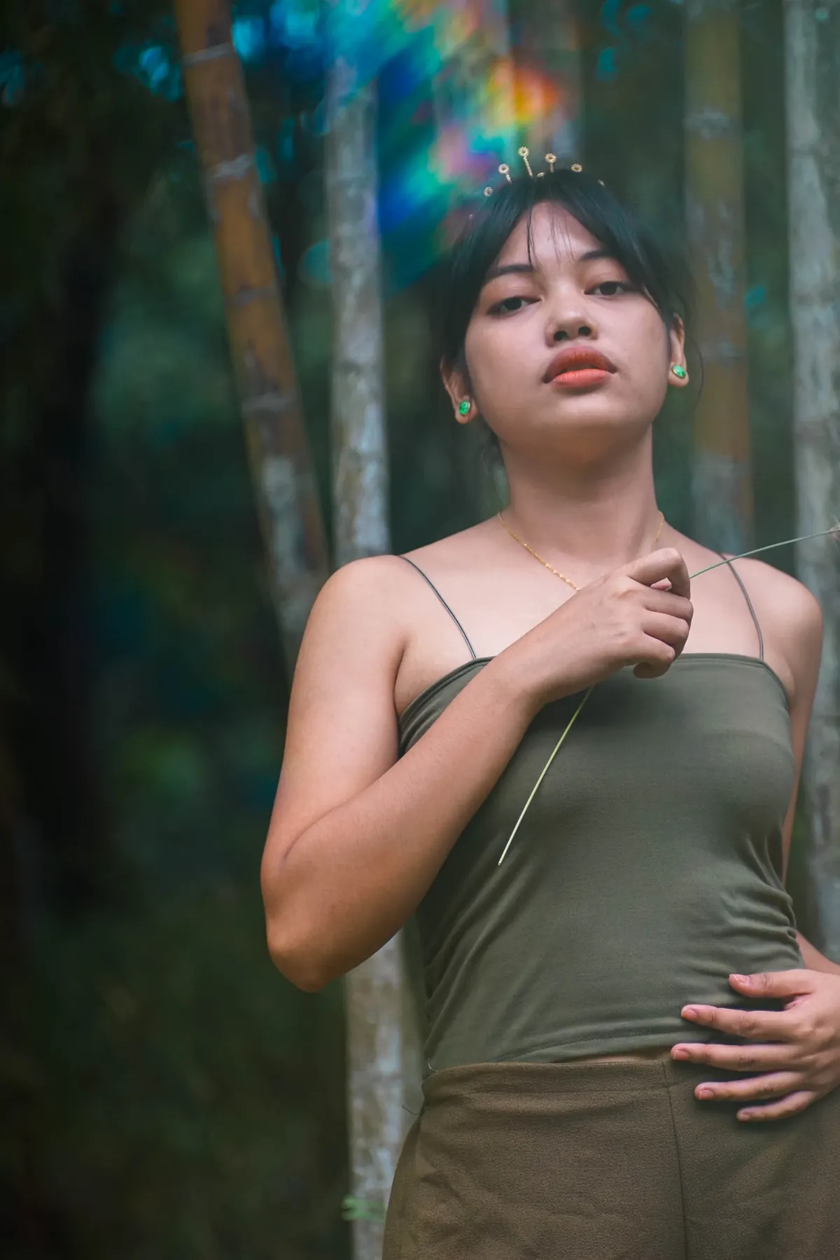 Through the bamboo